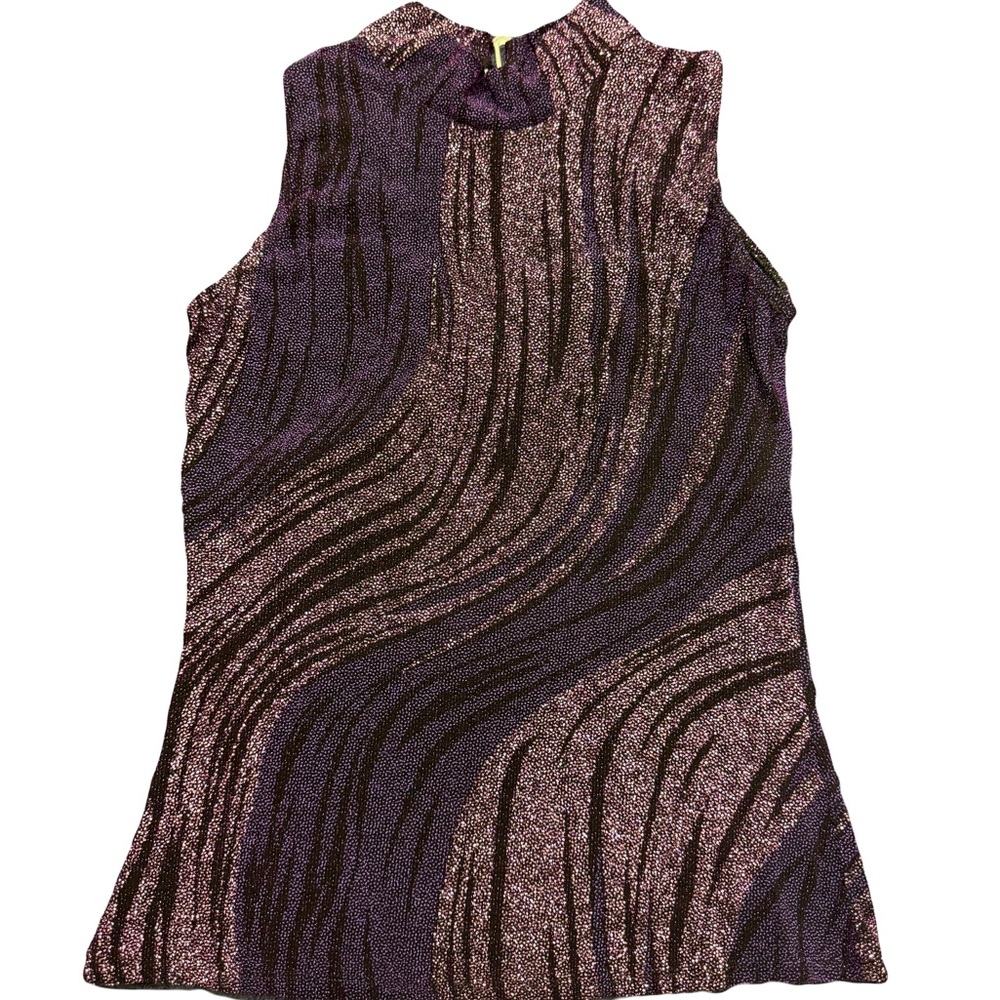 Upper cool purple hippie top